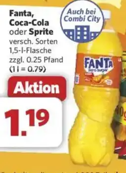 Combi Fanta, Coca-Cola oder Sprite Angebot