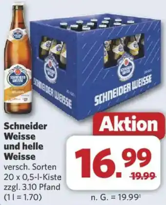 Combi Schneider Weisse und helle Weisse Angebot