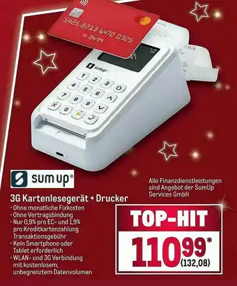 METRO Sumup 3g Kartenlesegerät + Drucker Angebot