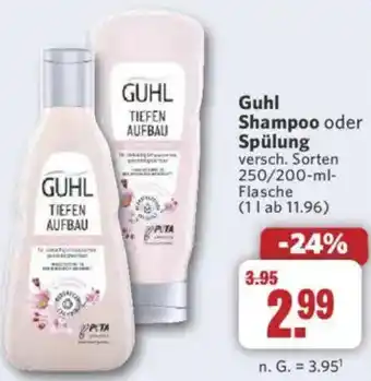 Combi Guhl Shampoo oder Spülung Angebot