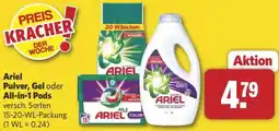 Combi Ariel Pulver, Gel oder All-in-1 Pods Angebot