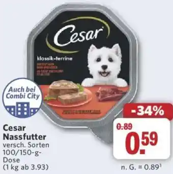 Combi Cesar Nassfutter Angebot