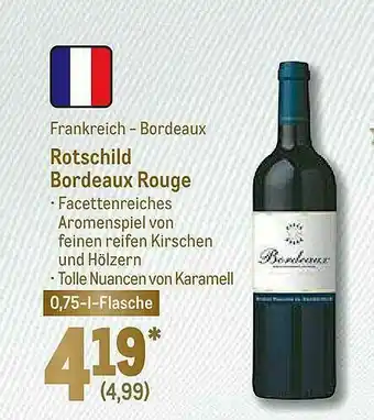 METRO Rotschild Bordeaux Rouge Angebot