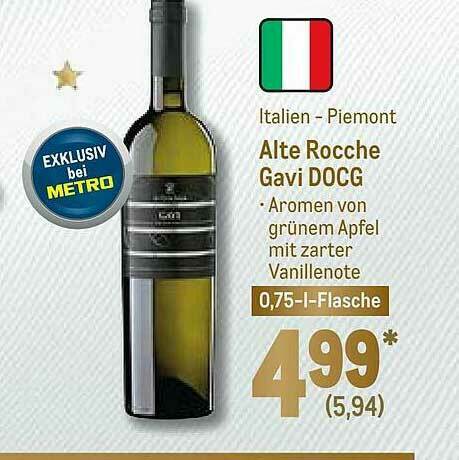 Alte Rocche Gavi Docg Angebot bei METRO