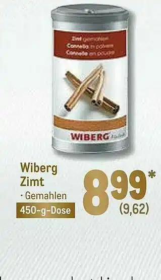 METRO Wiberg Zimt Angebot