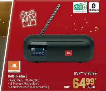 METRO Jbl Dab+ Radio 2 Angebot