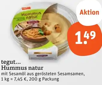tegut tegut Hummus natur Angebot