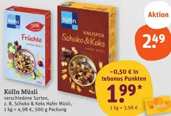 tegut Kölln Müsli Angebot