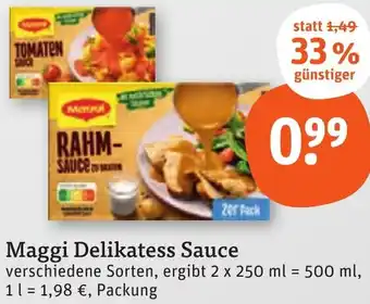 tegut Maggi Delikatess Sauce Angebot