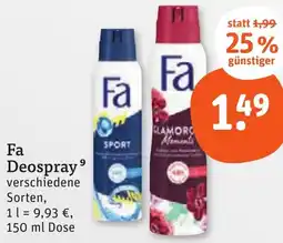 tegut Fa Deospray Angebot