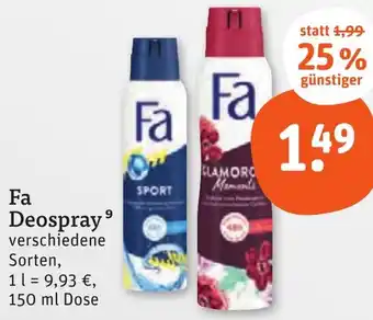 tegut Fa Deospray Angebot