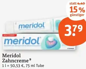 tegut Meridol Zahncreme Angebot