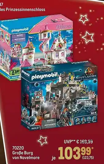 METRO Playmobil 70220 Große Burg Von Novelmore Angebot