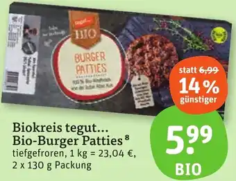 tegut Biokreis tegut Bio-Burger Patties Angebot