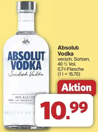 Famila Nord West Absolut Vodka Angebot