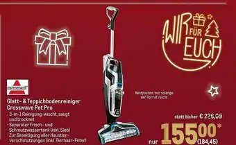 METRO Bissell Glatt & Teppichbodenreiniger Crosswave Pet Pro Angebot