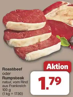 Famila Nord West Roastbeef oder Rumpsteak Angebot