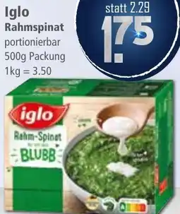 Klaas und Kock Iglo Rahmspinat Angebot