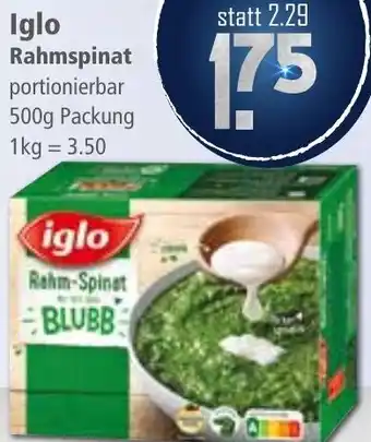 Klaas und Kock Iglo Rahmspinat Angebot