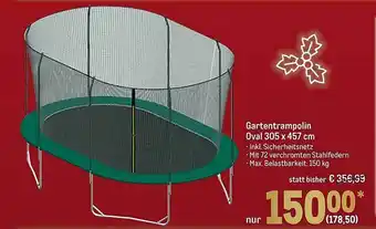 METRO Gartentrampolin Oval 305 X 457 Cm Angebot