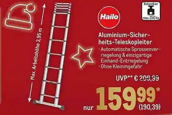 METRO Hailo Aluminium-sicherheits-teleskopleiter Angebot