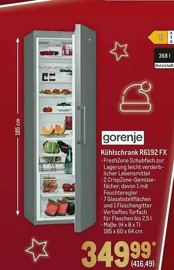 METRO Gorenje Kühlschrank R6192 Fx Angebot