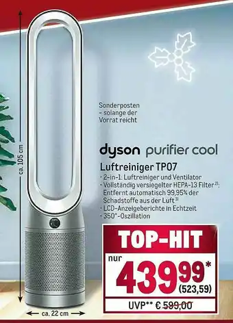 METRO Dyson Purifier Cool Luftreiniger Tp07 Angebot