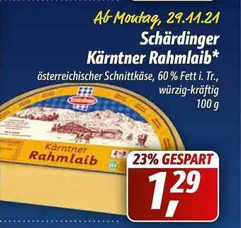 Simmel Schärdinger Kärntner Rahmlaib Angebot