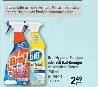 CITTI Markt Bref Hygiene-reiniger Oder Biff Bad-reiniger Angebot