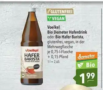 CITTI Markt Vegan Voelkel Bio Demeter Haferdrink Oder Bio Hafer Barista Angebot