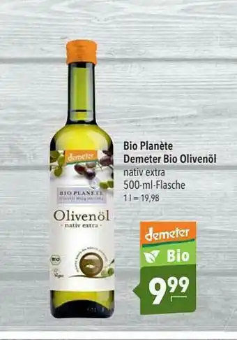 CITTI Markt Bio Planète Demeter Bio Olivenöl Angebot