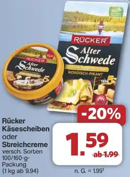 Famila Nord West Rücker Käsescheiben oder Streichcreme Angebot