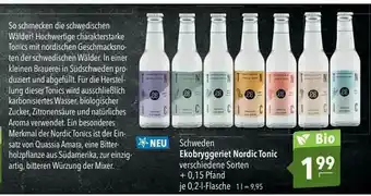 CITTI Markt Schweden Ekobryggeriet Nordic Tonic Angebot