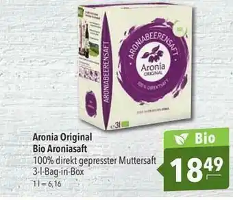 CITTI Markt Aronia Original Bio Aroniasaft Angebot