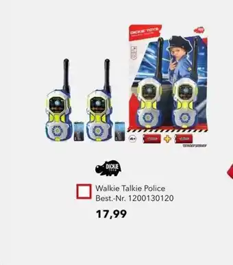 dodenhof Dickie Walkie Talkie Police Angebot