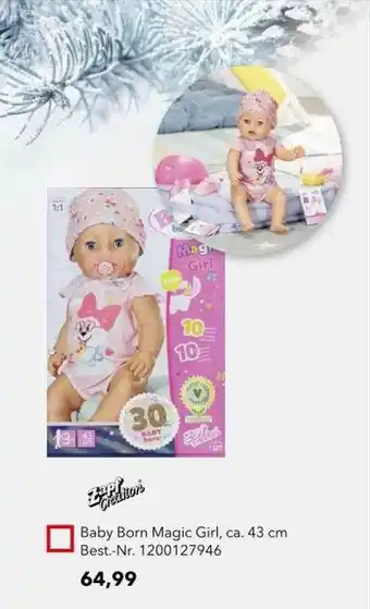 dodenhof Zapf Creation Baby Born Magic Girl Angebot