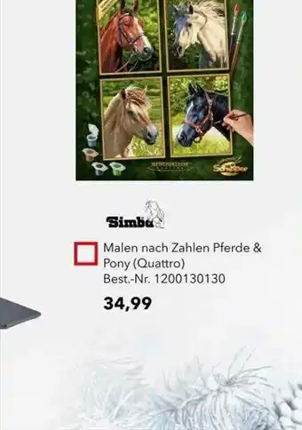 dodenhof Simba Malen Nach Zahlen Pferde & Pony (quattro) Angebot