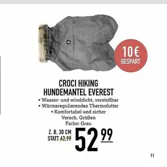 Kölle Zoo Croci Hiking Hundemantel Everest Angebot