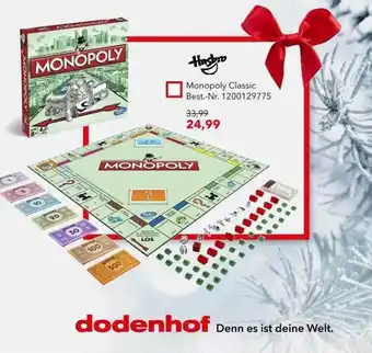 dodenhof Hasbro Monopoly Classic Angebot