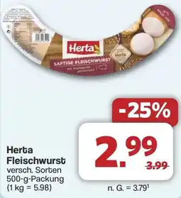 Famila Nord West Herta Fleischwurst Angebot