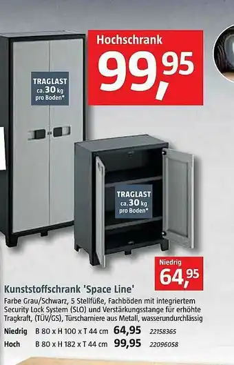 Bauhaus Kunststoffschrank „space Line“ Angebot