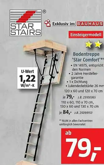 Bauhaus Star Stairs Bodentreppe Star Comfort Angebot