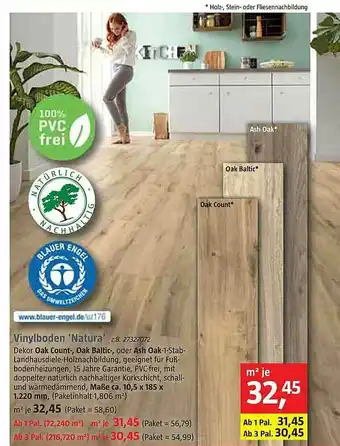 Bauhaus Vinylboden Natura Angebot