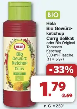 Famila Nord West Hela Bio Gewürzketchup Curry delikat Angebot