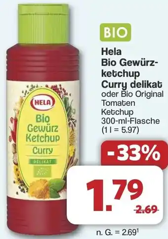 Famila Nord West Hela Bio Gewürzketchup Curry delikat Angebot