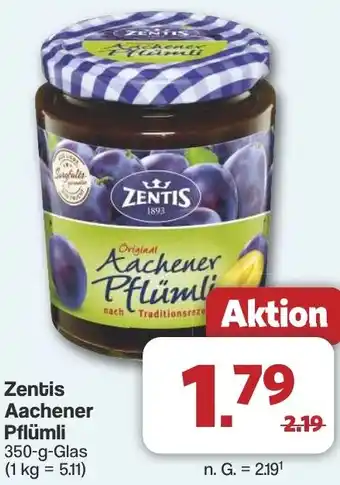 Famila Nord West Zentis Aachener Pflümli Angebot