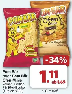 Famila Nord West Pom Bär oder Pom Bär Ofen-Minis Angebot