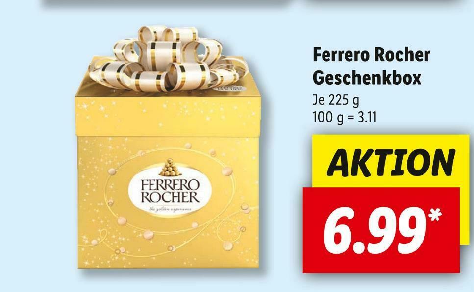 Ferrero rocher geschenkbox Angebot bei Lidl
