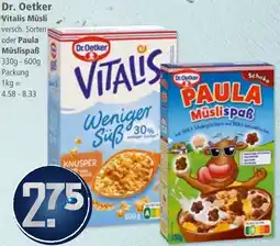 Klaas und Kock Dr. Oetker Vitalis Müsli oder Paula Müslispaẞ Angebot