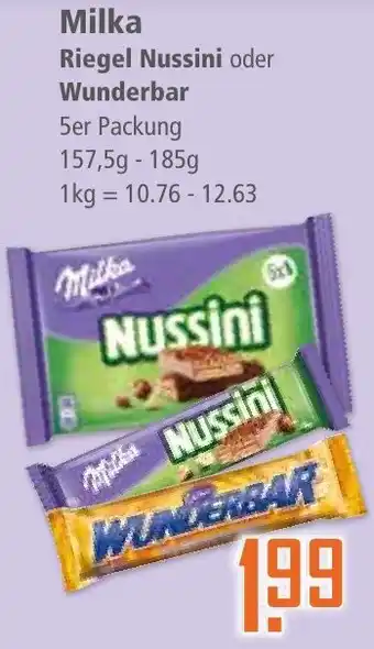 Klaas und Kock Milka Riegel Nussini oder Wunderbar Angebot